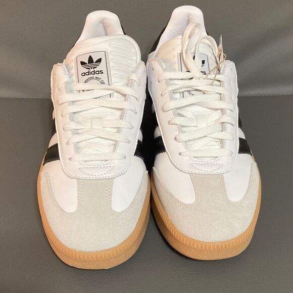 Adidas Men's White and Black Samba Sneakers - Picture 3 of 7